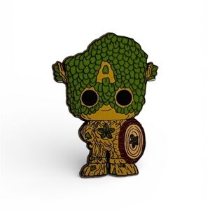 Marvel Groot as Captain America Enamel Pin | Disney | NWT